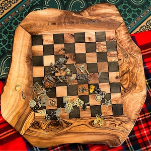 4 in 1 Wooden Board Game Chess Checker Solitaire | Etsy