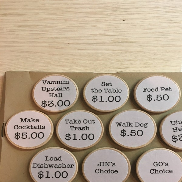 CUSTOM Chore Magnets: You Choose the Chores - Etsy