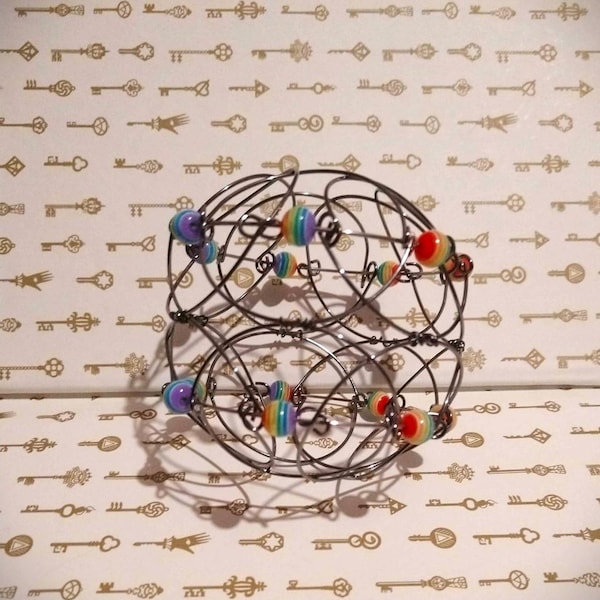 Wire Orgami Ever-shifting Wire Origami Lattice - Elegance in Motion Fidget Toy for ...