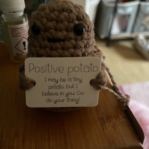 Positive Potato the Original Affirmation, Novelty Doll/figure.  Motivational, Pick Me Up, Brighten Your Day, Happy, Mental Health Gift -   UK
