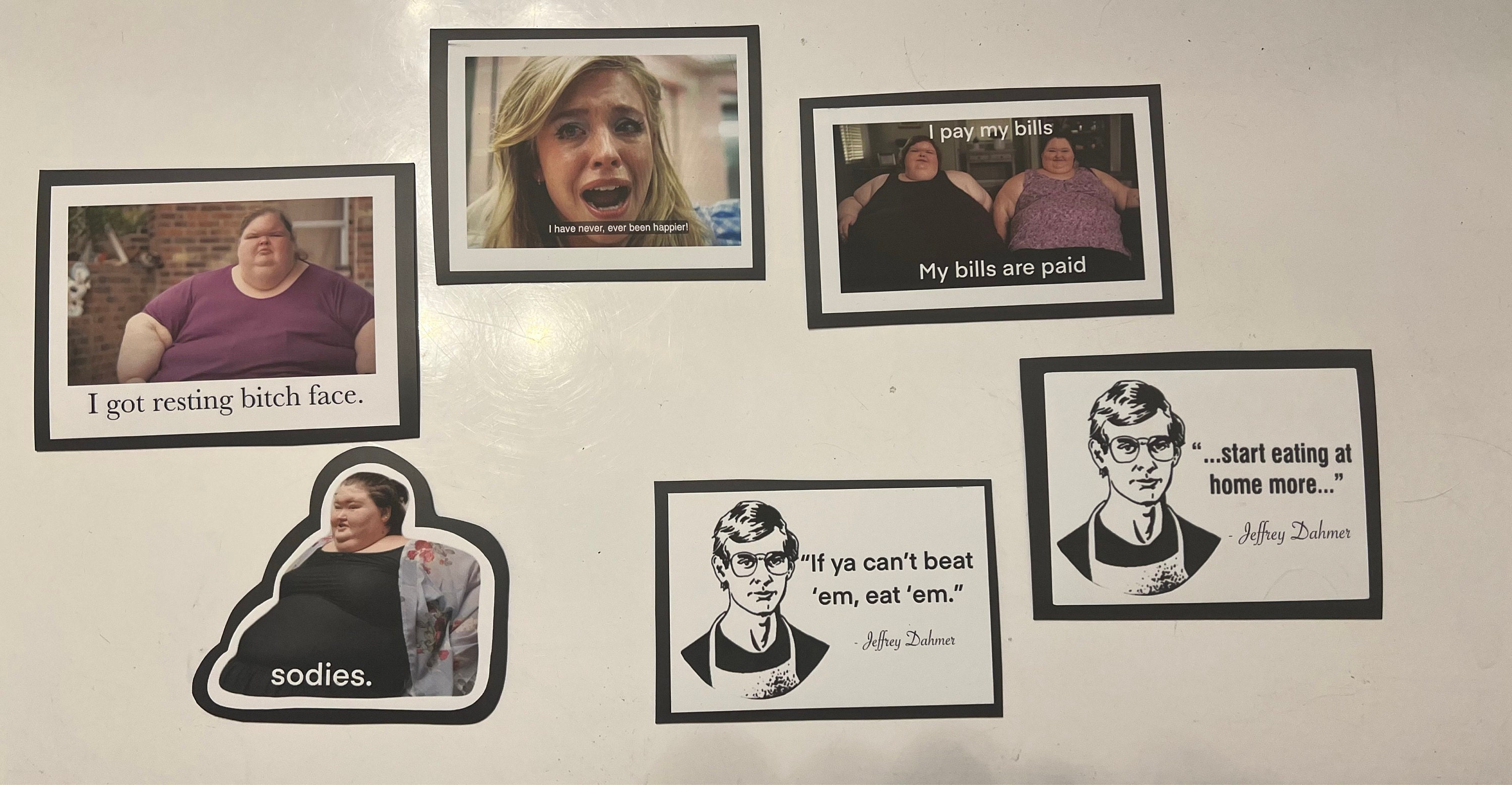 Amy Slaton magnet, 1000 lb sisters magnet, funny fridge magnet, sodies, TLC show, 1000 pound sisters, my 600 pound life, my bills are paid