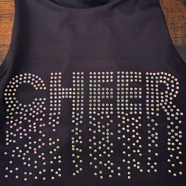 Cheer Rhinestone Template SVG, Cheerleader Scattered Spray Effect ...