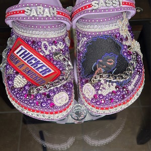jeweled nike slides