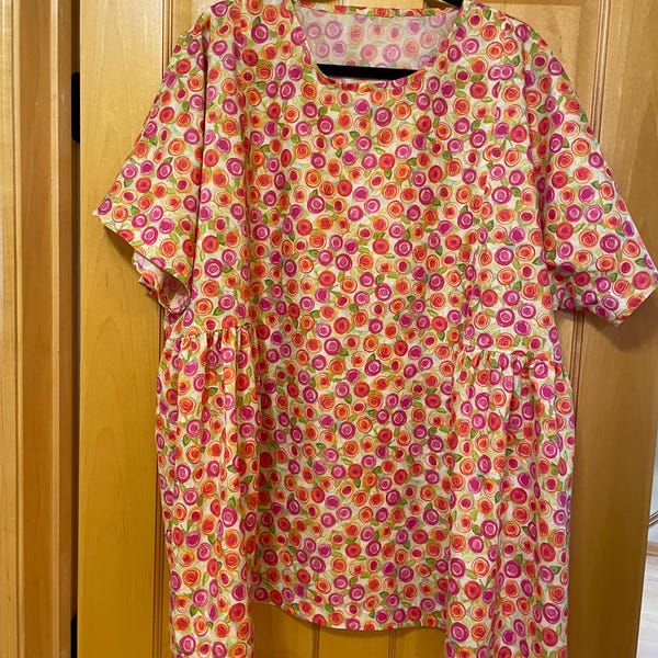 Boxy Top Sewing Pattern, Oversized Boho Top PDF Download - Sizes XS-XXL ...