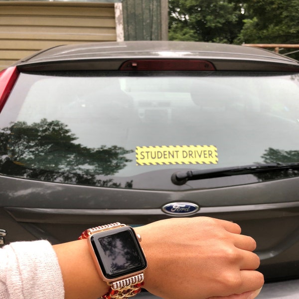 Student Driver Sticker Custom Student Driver (2 Pack) Vinyl Sticker Decal Custom - Etsy