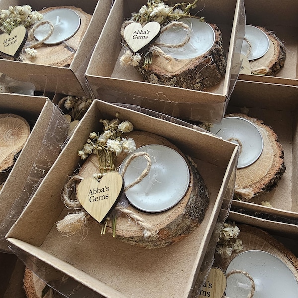 50 Pcs Personalized Candle Wedding Favors, Wedding Favors for Guests in ...