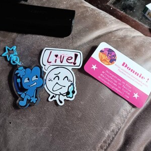 Four Battle for Dream Island / BFB / XFOHV - Acrylic Keychain