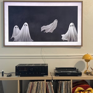 Halloween Frame TV Art, Frame TV Art File, Ghost Art, Halloween Ghost