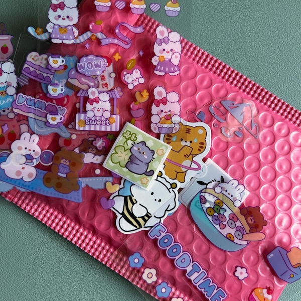 Cute Sticker Sheets Mystery Sticker Sheet Bundle Kawaii Cute