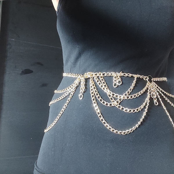 Men's Rhinestone Harness for Men – Festival & Party Body Chain Jewelry Handmade Performance Outfit