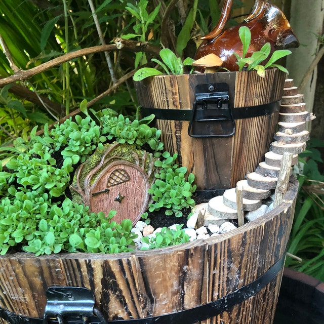 Round Hobbit Door, Fairy Door, Fairy Garden Accessory, the