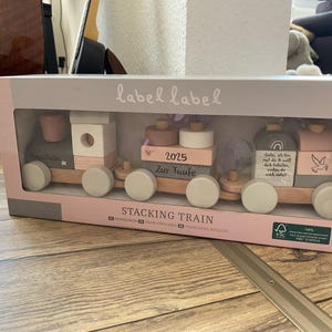 Tren con alfabeto y nombre personalizado para crear, regalo para niños