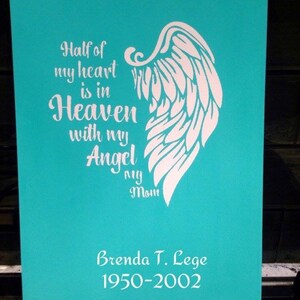 Download Angel SVG Half of my heart is in heaven with my angel my ...