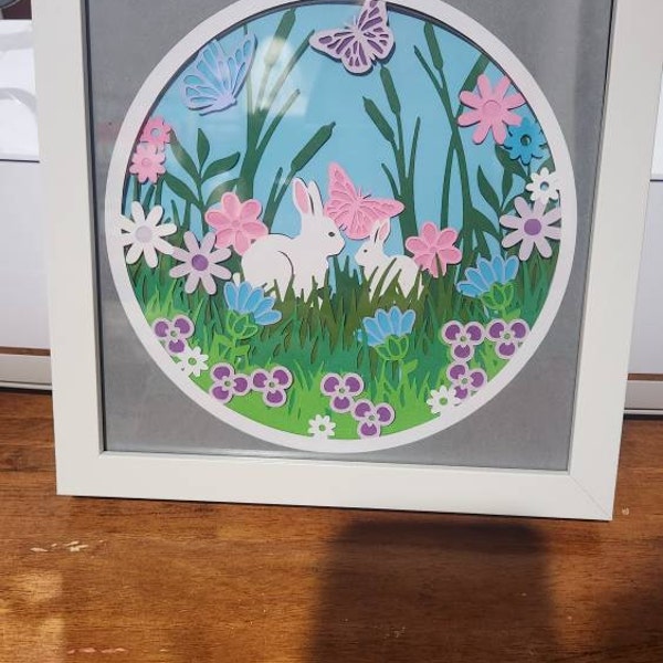 3D SPRING BUNNIES Svg - 3d EASTER Svg - Shadowbox Svg - for Cricut ...