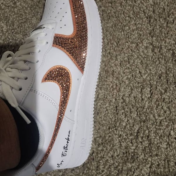 rhinestone air force 1s