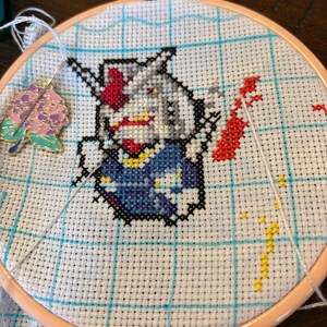 Gundam RX-78-2 Cross Stitch Pattern [PDF] - Digital Download