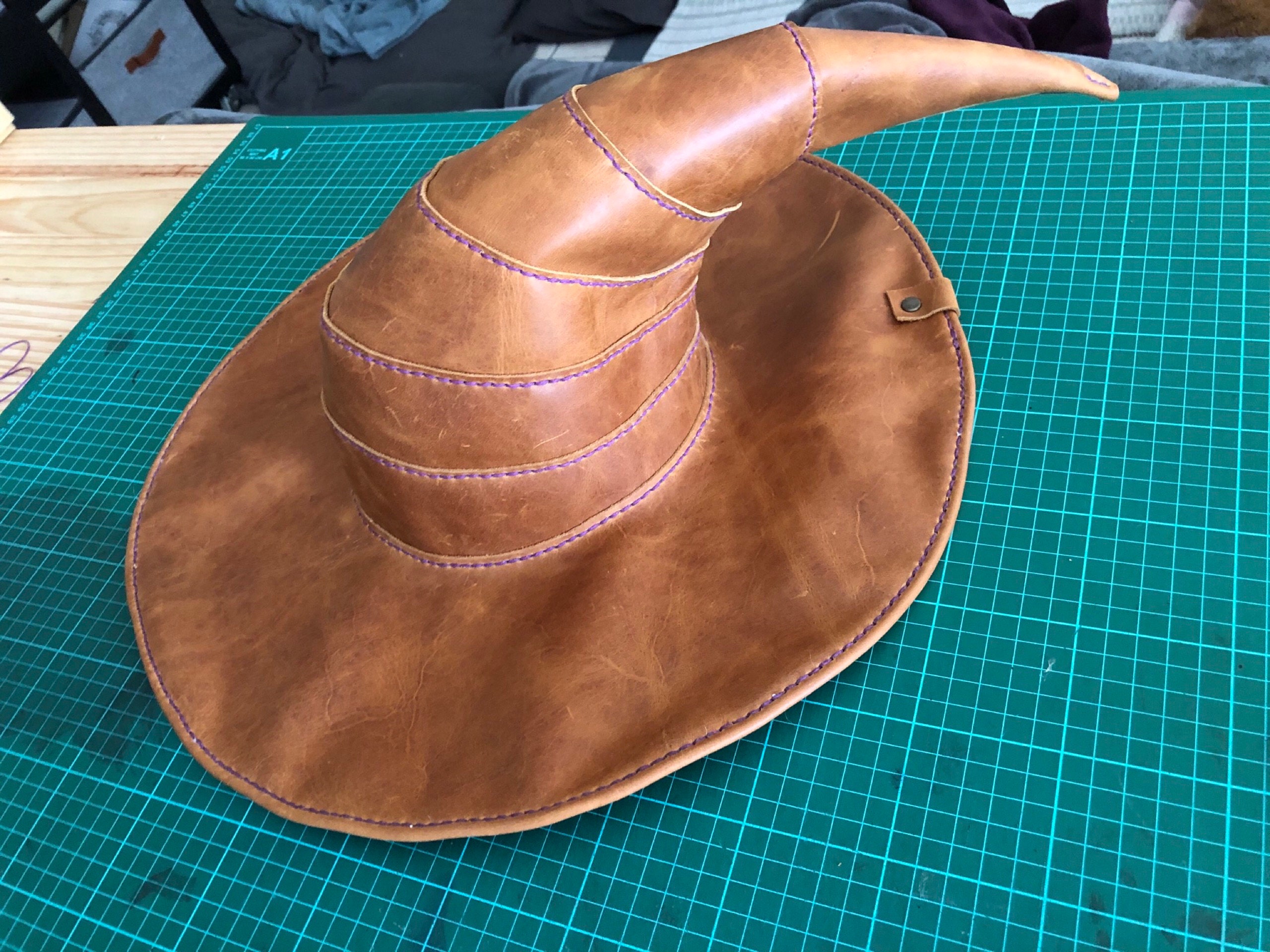 Wizard Hat Pattern Witch hat Leather DIY Pdf Download Video