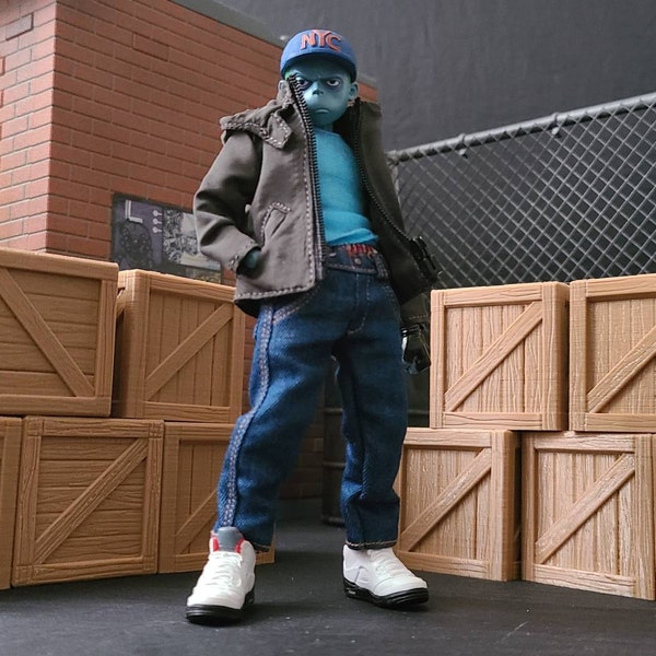 Miniature Wooden Crates (TEXTURED Version) Diorama PROPS ONLY Action ...