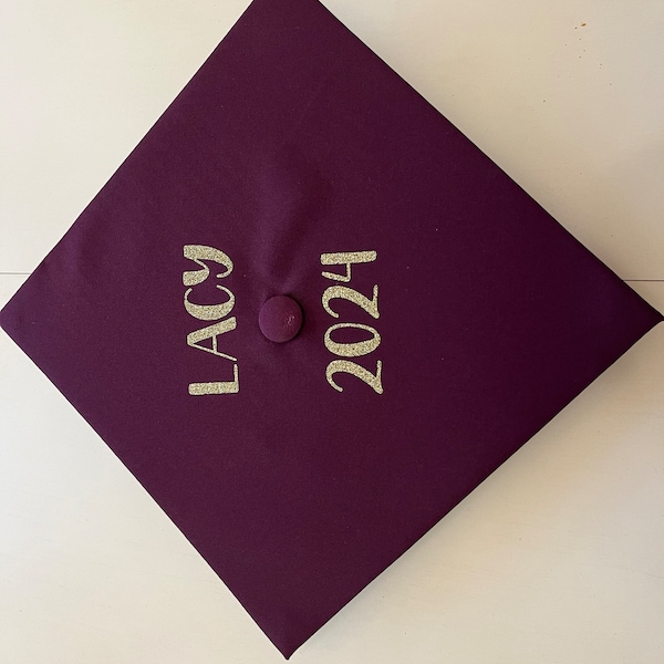 Custom Graduation Cap Iron on Transfer, Graduation Cap Decal, Custom ...