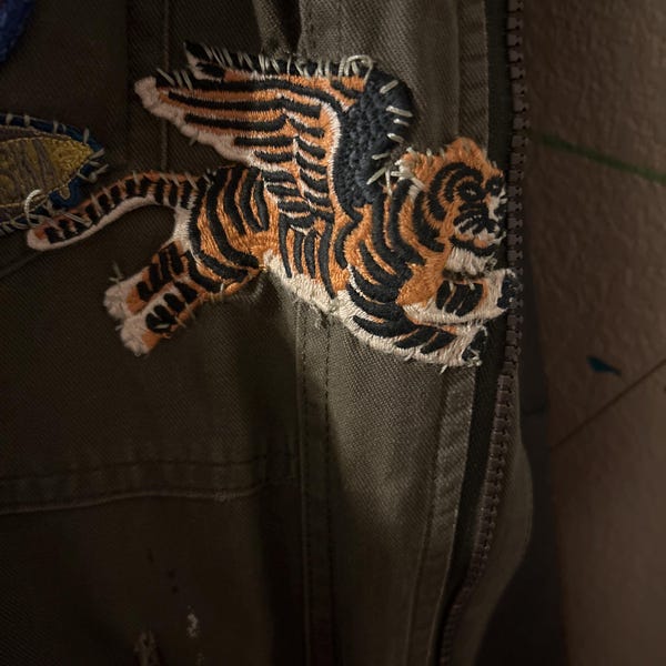 A Pair of Tiger Embroidery Applique Patch,embroidered Tiger Patch ...