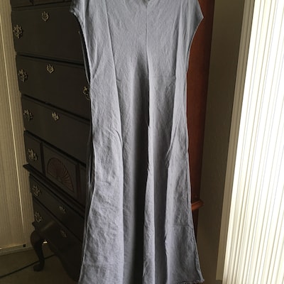 Linen Dress ANNA Ankle Length. Summer Linen Dress. Linen Tunica Dress ...
