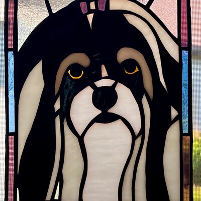 Your Pet in Stained Glass. Custom Dog Cat Any Animal - Etsy