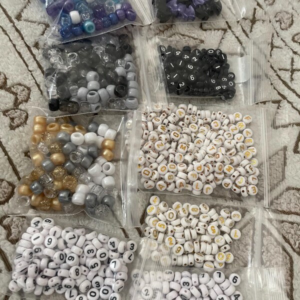 Pony/E-Beads Jewelry Making Beads 9x6mm Candy Mix Pony Beads 500pc - Foto 7