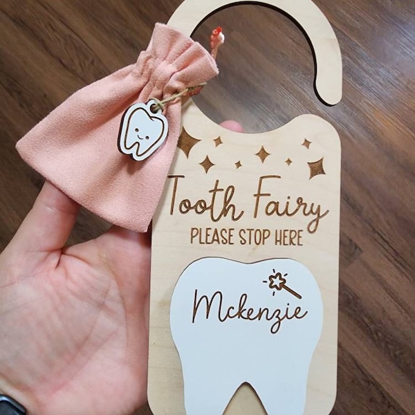 Tooth Fairy Money Holder - Tooth Holder - Door Hanger - Tooth Pouch - Etsy