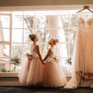 Lace Flower Girl Dress, Junior Bridesmaid Dress, Toddler Tulle ...