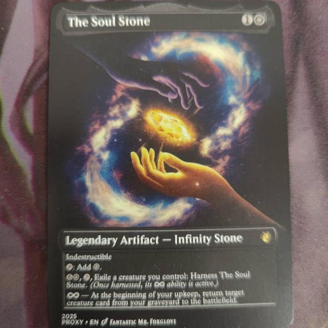 The Soul Stone | Proxy Card - Etsy