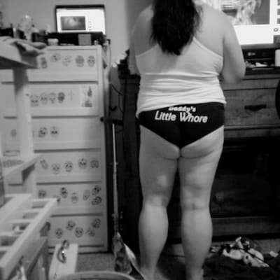 Daddys Little Whore Panties DDLG Clothing