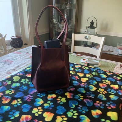 Green Leather Tote, Tote Leather Bag, Leather Tote Bag, Small Tote Bag, Woman Shoulder Bag, Gift ...
