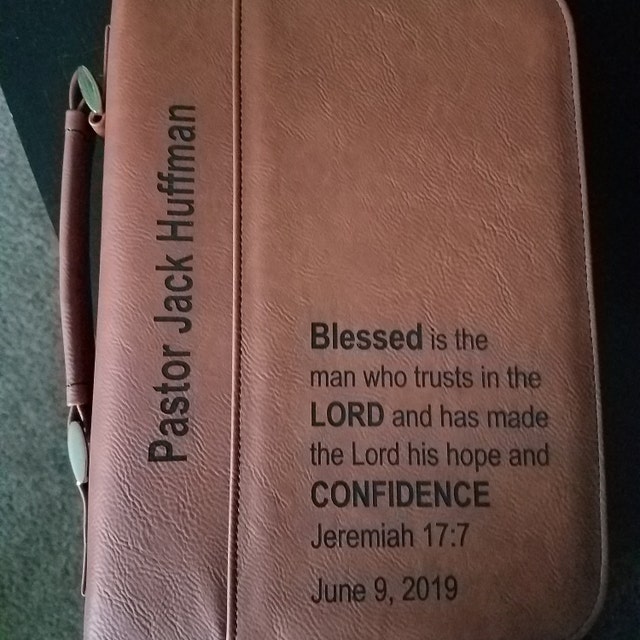 Christian Gifts for Pastor Men Religious Gift Personalized Bible Cover for  Dad Grandpa Engraved Case, BCL030 