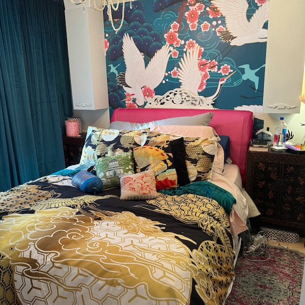 Forest And Wild Animals Duvet Cover Set Nature Botanical Bedding Set forest-and-wild-animals-duvet-cover-set-nature-botanical-bedding-set