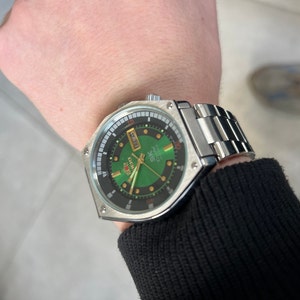 Vintage Orient Super King Diver Automatic Watch, Green Dial
