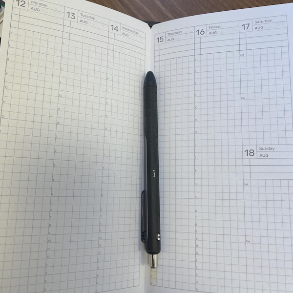 JIBUN Techo Weekly GRID Regular Traveler's Notebook Vertical Japanese ...