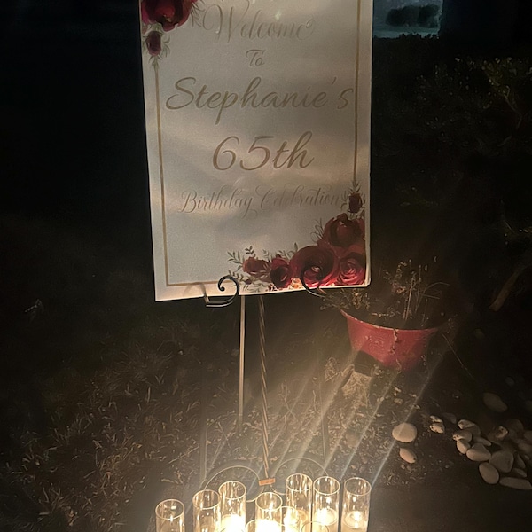 Pink Sky Roses Funeral Announcement Memorial Invitation Flyer Heaven's