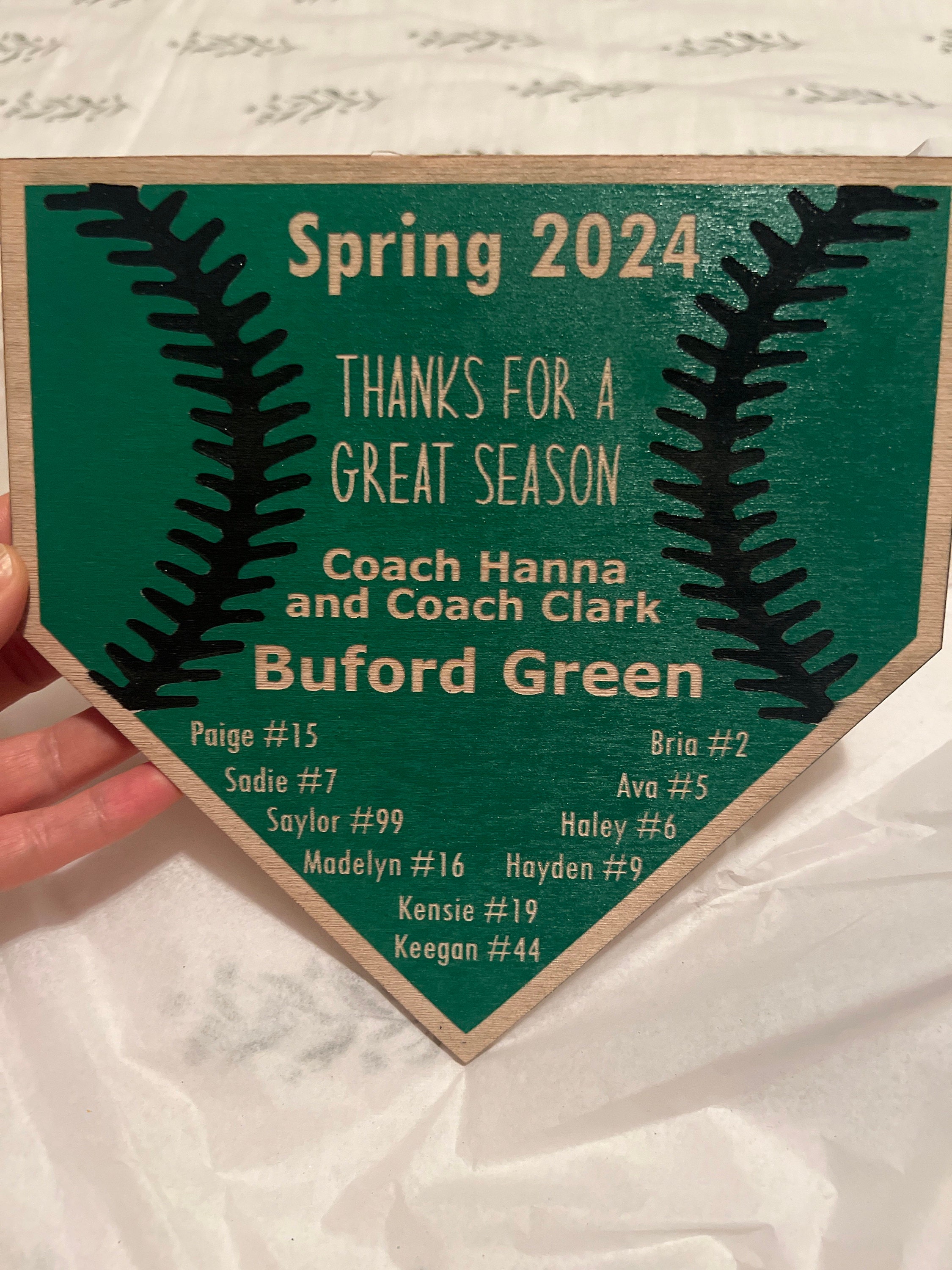 SOFTBALL COACH GIFT + Softball Plaque + Coach Plaque + End of Season Gift + Personalized Gift