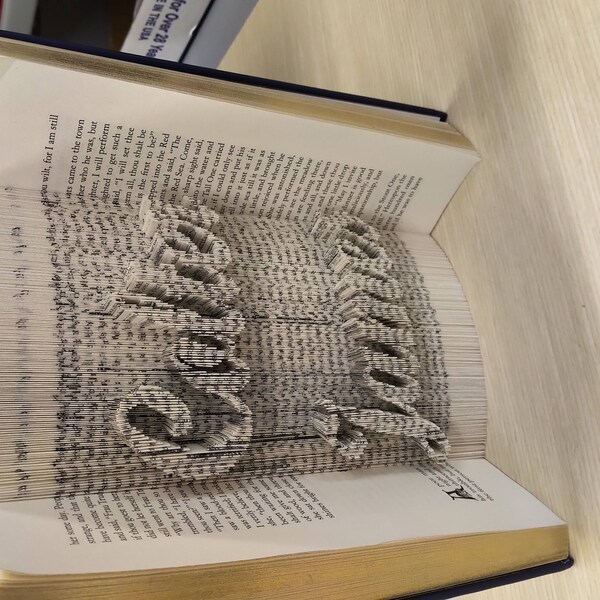 Book Folding Pattern - Alphabet Numbers Punctuation Cut and Fold ...