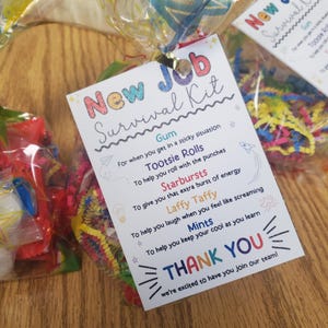 New Employee Survival Kit Printable Employee Welcome Gift New Job