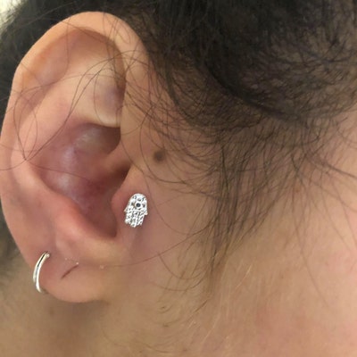 9 Anneaux De Piercing Nez/Septum 16G 8mm - Acier Chirurgical 316L, Opale/CZ - Pour Tragus, Helix, Daith