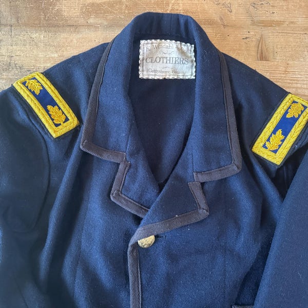 1860s Civil War Officer Insignia, Extra Rich Double Border, French Blue ...