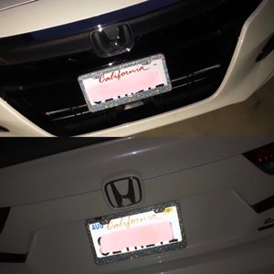 Video games addicted to license plate frame holder