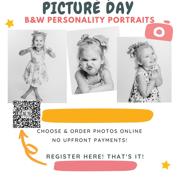 School Picture Day Template, School Photo Day, School Picture Flyer ...