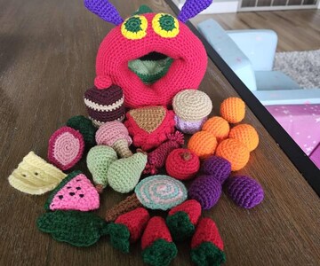 The Hungry Caterpillar Digital Crochet Pattern