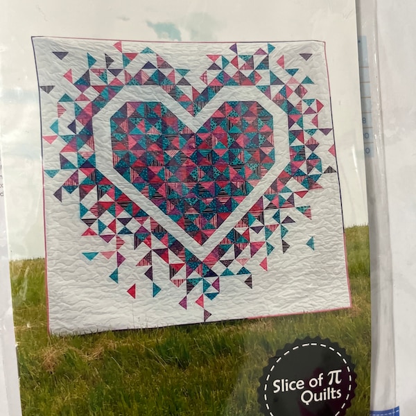 PAPER Exploding Heart Quilt Pattern by Slice of Pi Quilts [fat Quarter ...