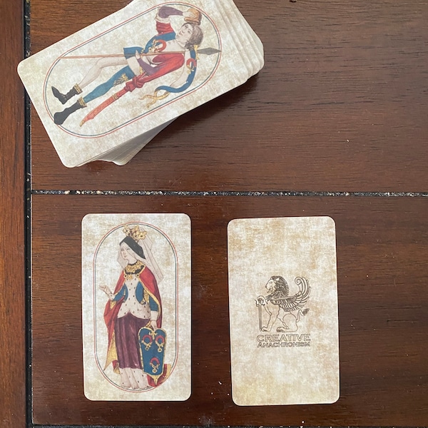 The Cloisters, Flemish Hunting Card Set, Playing Cards, Medieval, SCA ...