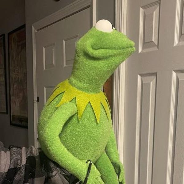 Kermit Rods Kermit the Frog Puppet Replica, Hand Built, Arm Rods Included, MADE TO ...