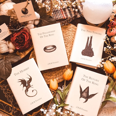 LORD of THE RINGS Personalised Books Custom Made Dust Jacket Covers ...