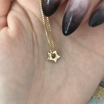 14kt Gold Puffy Star Charms Star Charm. Fine Jewelry . Gold Star Charms ...